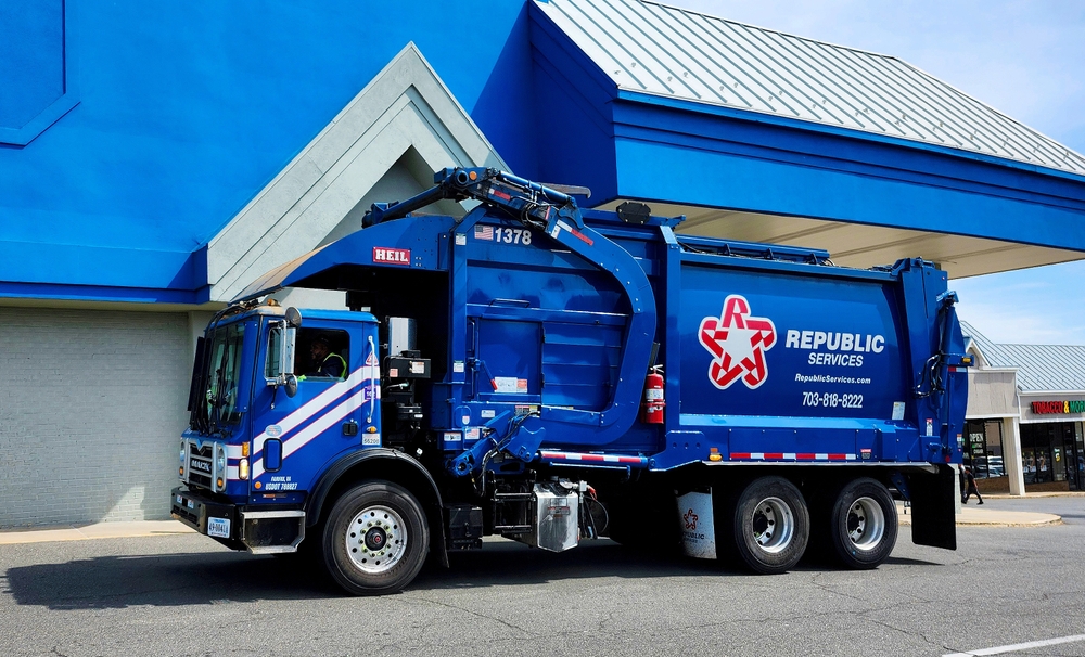 Industrials (names J - Z) - Republic Services, Inc_ trash truck-by refina via Shutterstock