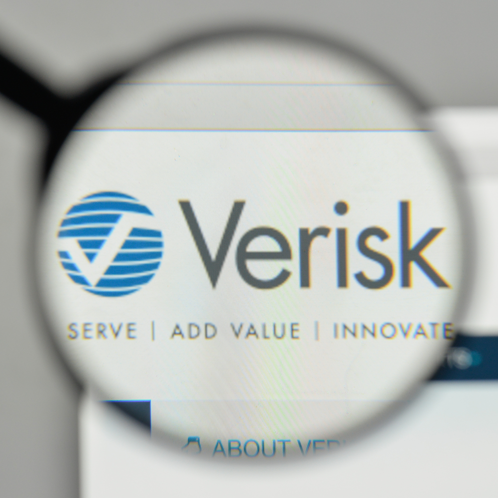 Verisk Analytics Inc logo magnified-by Casimiro PT via Shutterstock