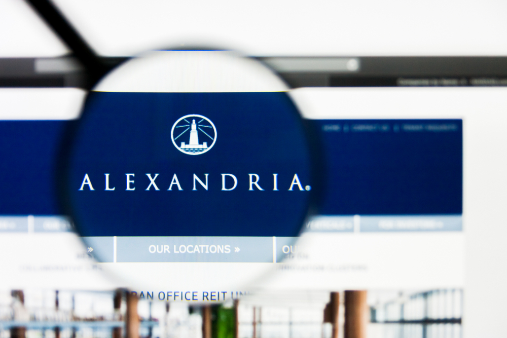 Real Estate - Alexandria Real Estate Equities Inc_ logo magnified-by Pavel Kapysh via Shutterstock