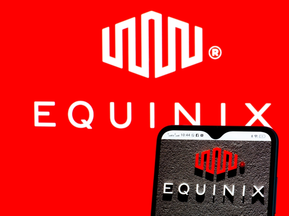 Real Estate - Equinix Inc logo and phone-by IgorGolovniov via Shutterstock