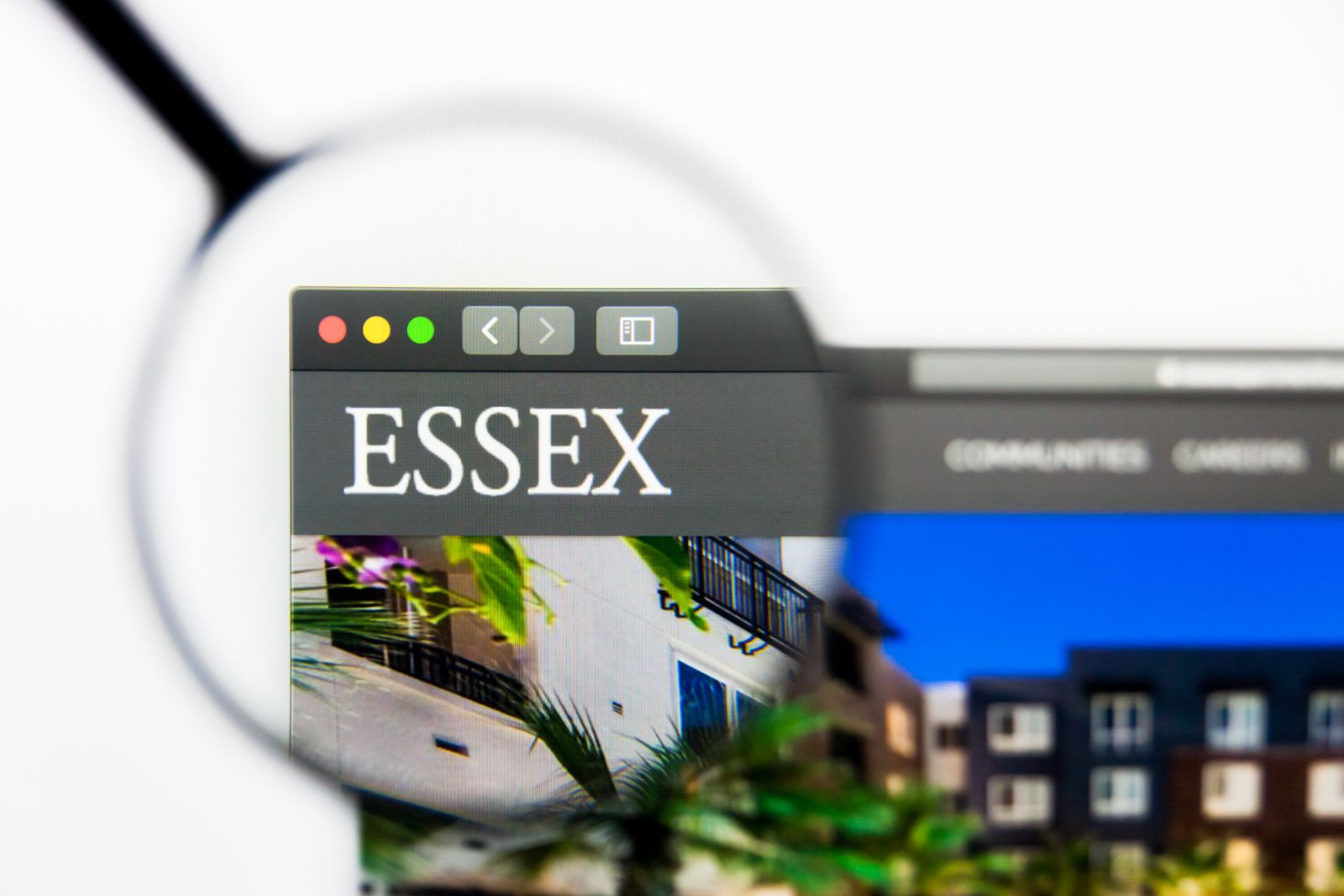 Essex Property Trust website homepage By pvl