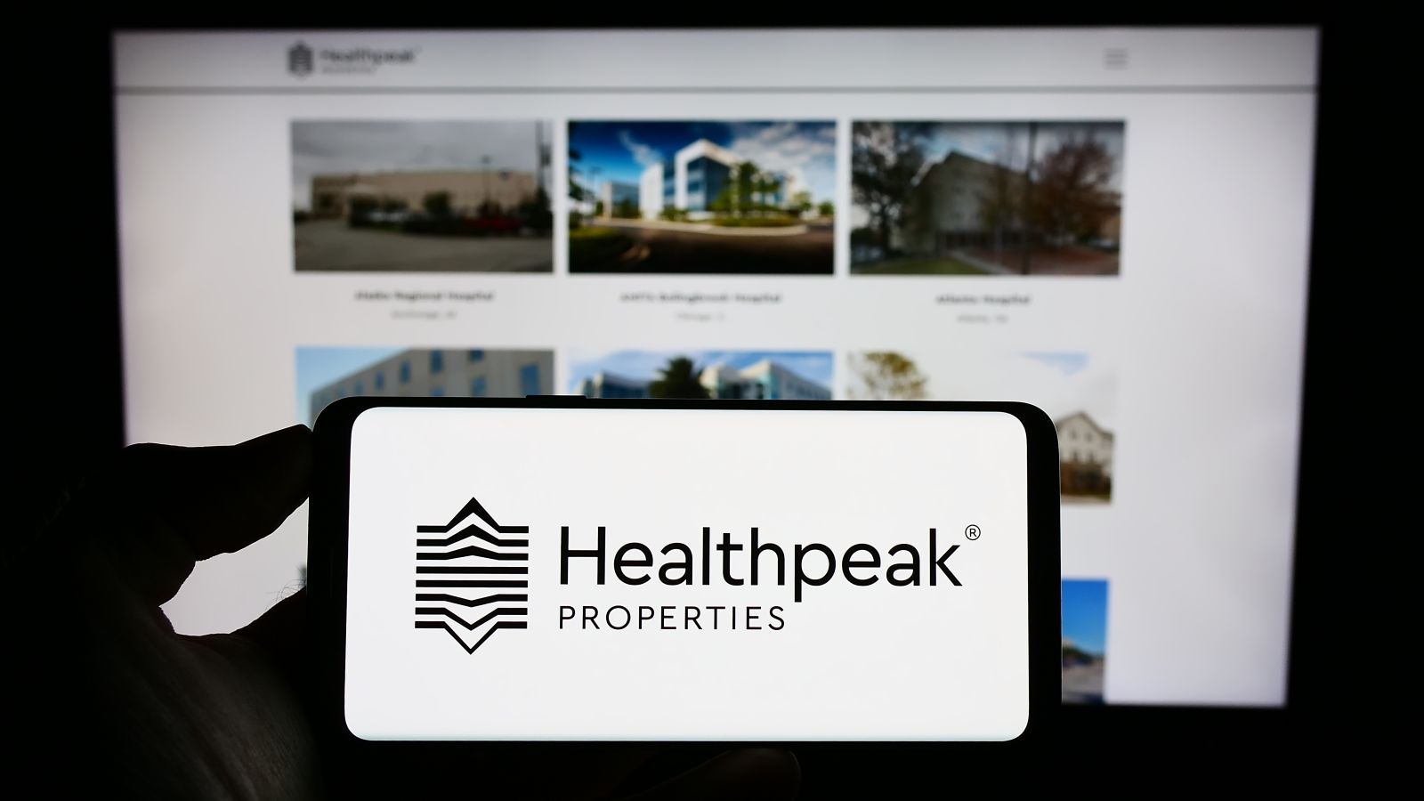 Healthpeak Properties Inc_ on screen in front of website By Timon
