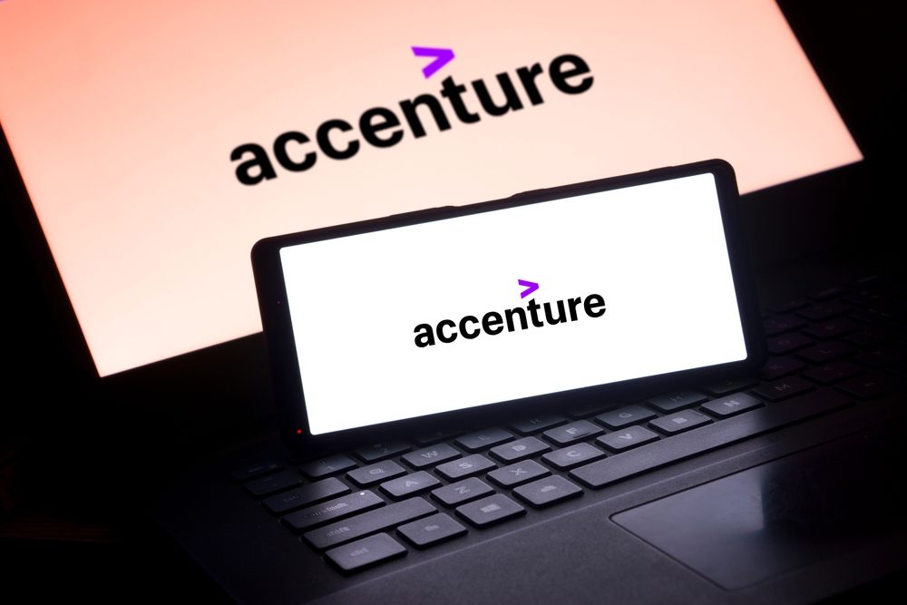 Technology (names A - I) - Accenture plc logo on devices-by Mojahid Mottakin via Shutterstock