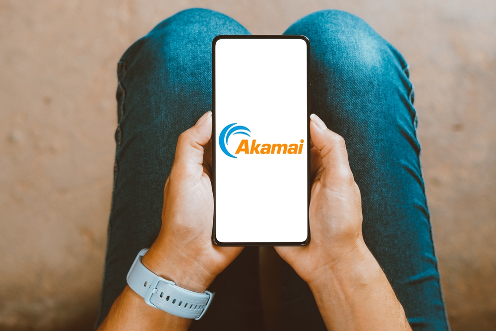 Technology (names A - I) - Akamai Technologies Inc logo on phone-by rafapress via Shutterstock