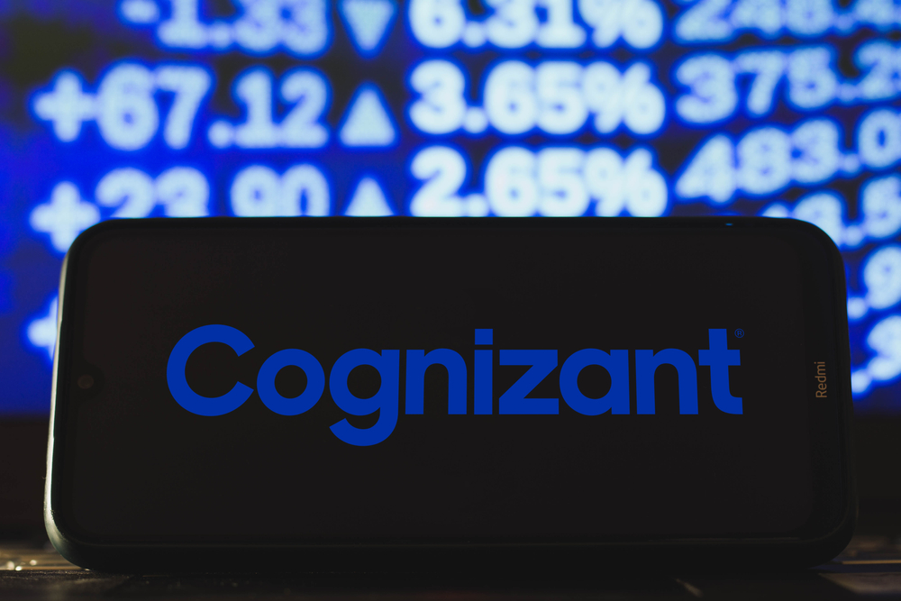 Technology (names A - I) - Cognizant Technology Solutions Corp_ logo on phone-by rafapress via Shutterstock