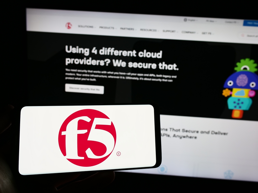 F5 Inc logo on phone and website-by T_Schneider via Shutterstock