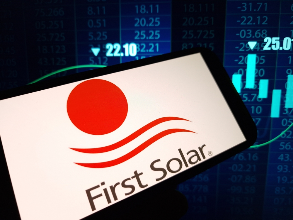 Technology (names A - I) - First Solar Inc logo and stock price-by Piotr Swat via Shutterstock