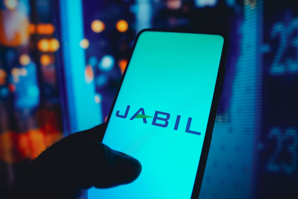 Jabil Inc logo on website-by rafapress via Shutterstock