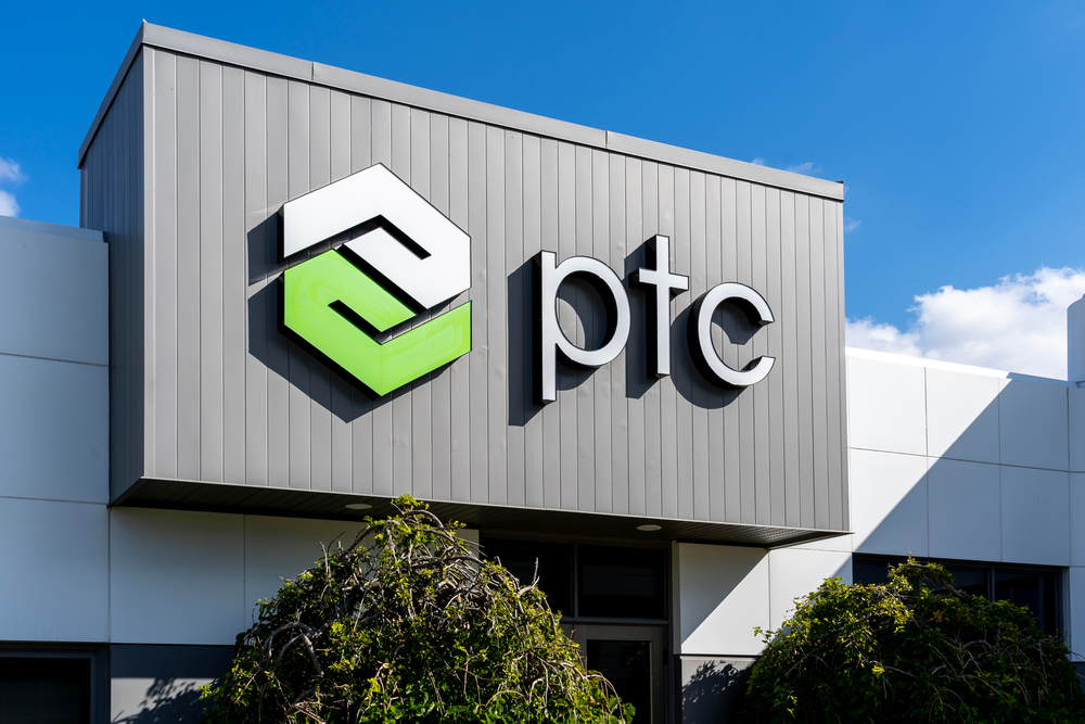 Technology (names J - Z) - PTC Inc logo on building-by JHVEPhoto via Shutterstock