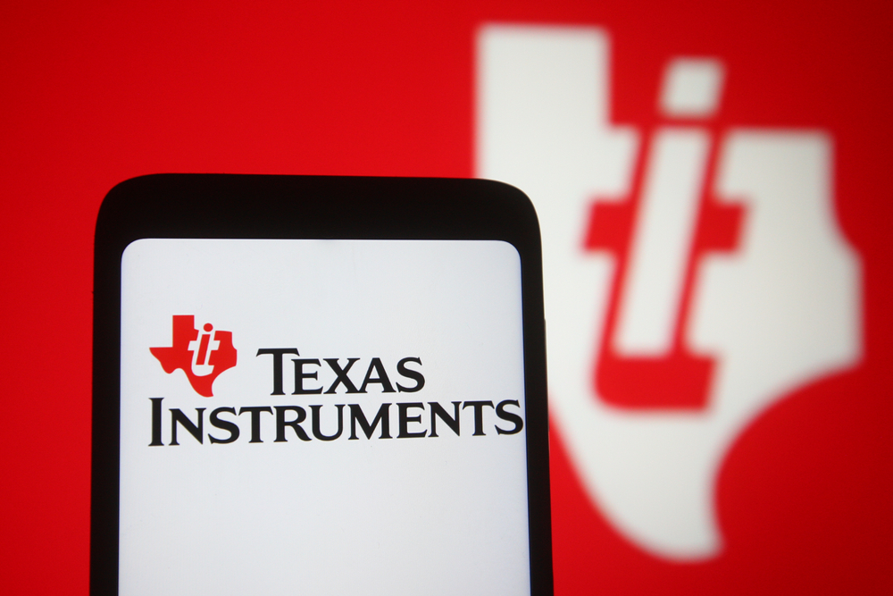 Technology (names J - Z) - Texas Instruments Inc_ logo on phone-by viewimage via Shutterstock