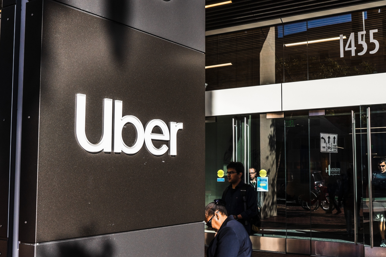Technology (names J - Z) - Uber Technologies Inc logo outside offices-by Sundry Photography via iStock