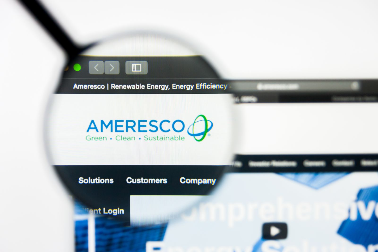Ameren Corporation website homepage_ Ameren Corporation logo visible on display by pvl