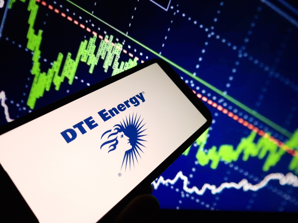 DTE Energy Co_ logo and chart-by Piotr Swat via Shutterstock