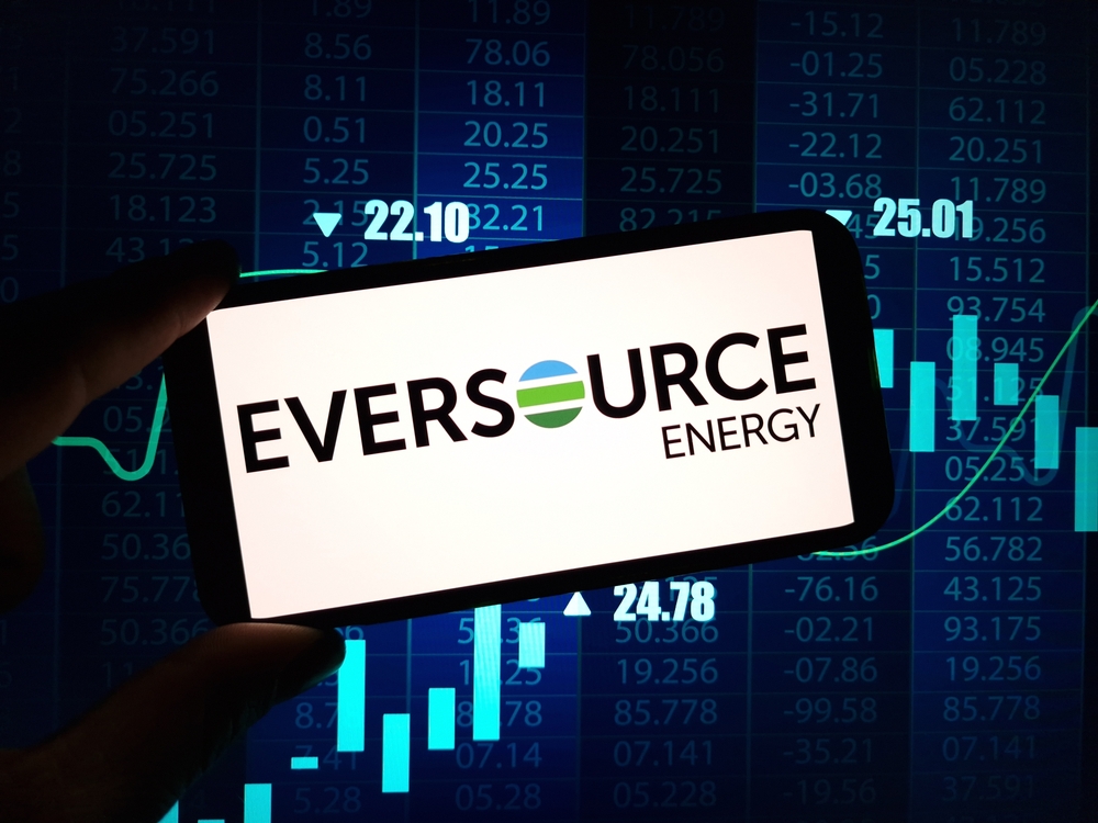 Utilities - Eversource Energy logo on phone-by Piotr Swat via Shutterstock