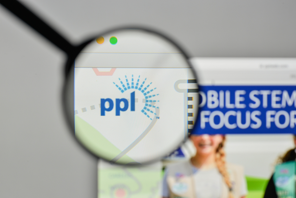 Utilities - PPL Corp logo on website-by Casimiro PT via Shutterstock