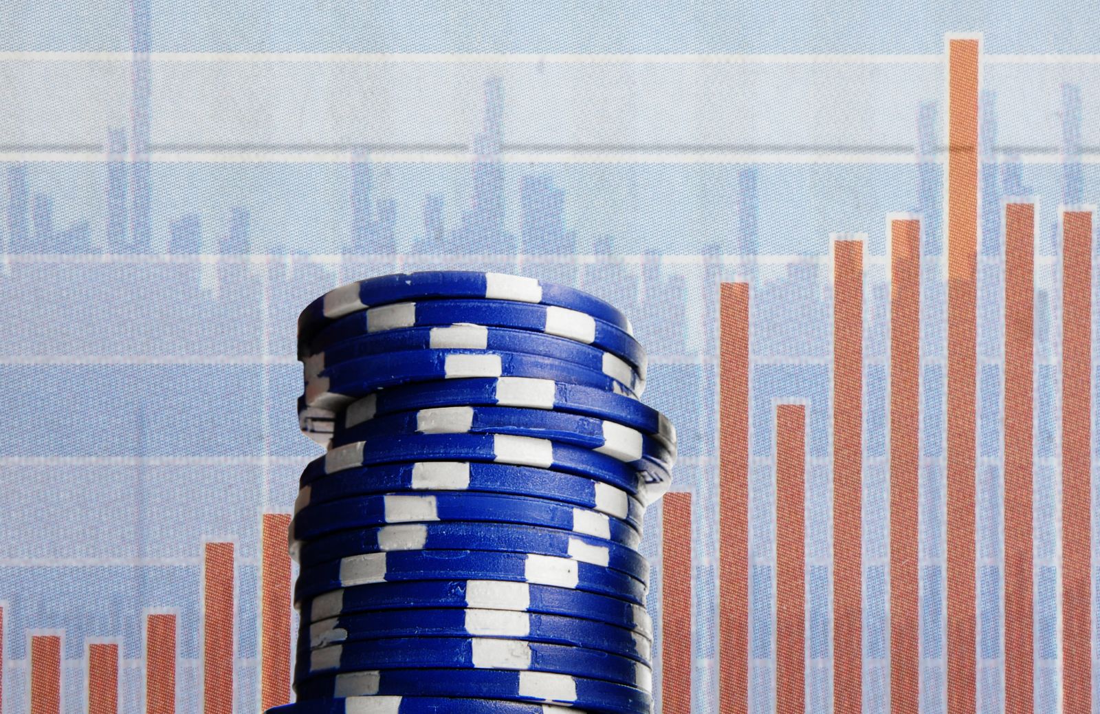 A concept image for blue-chip stocks by zimmytws via Shutterstock