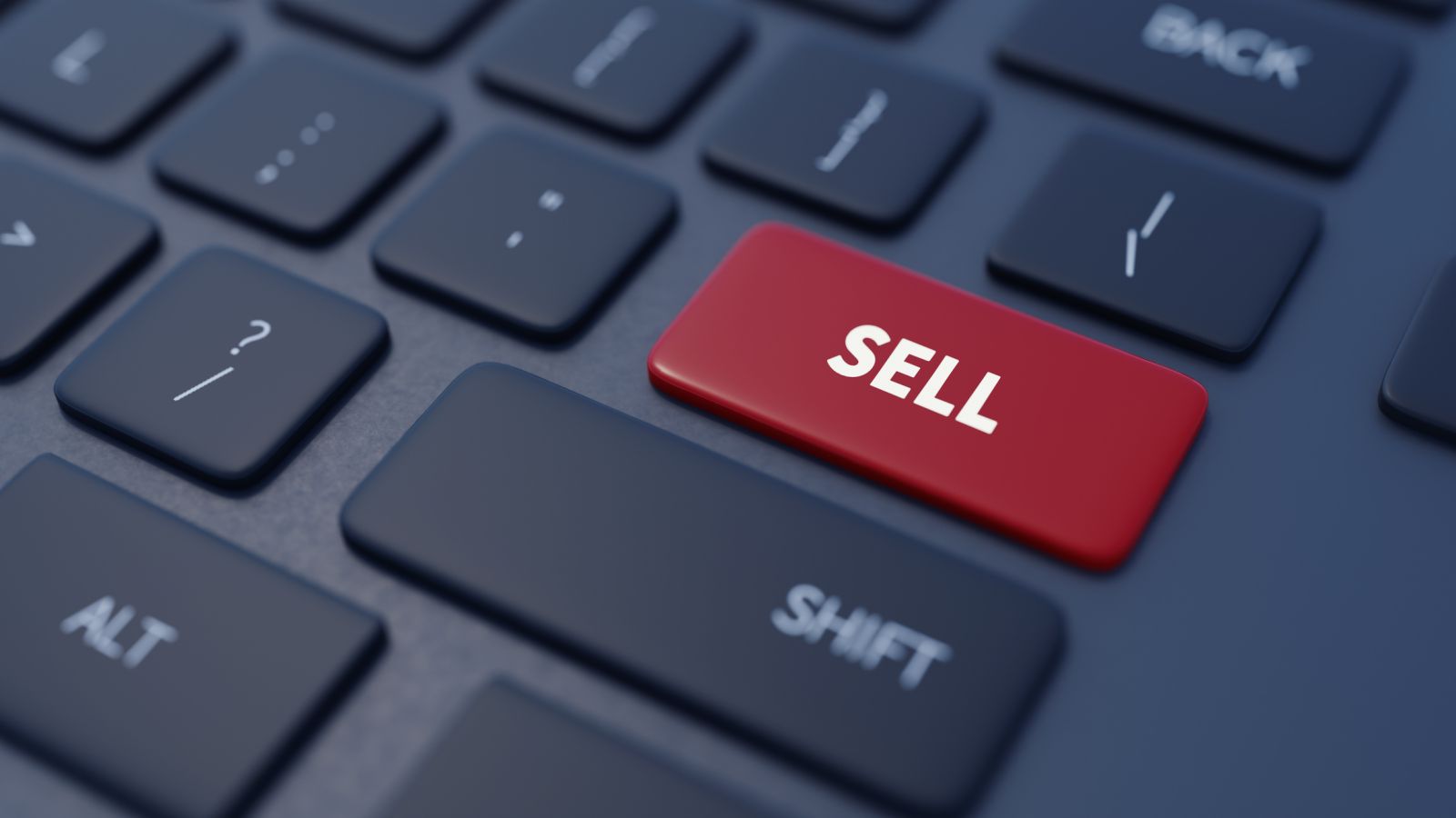 Buy, Sell - Sell enter button by Mesh Cube via iStock