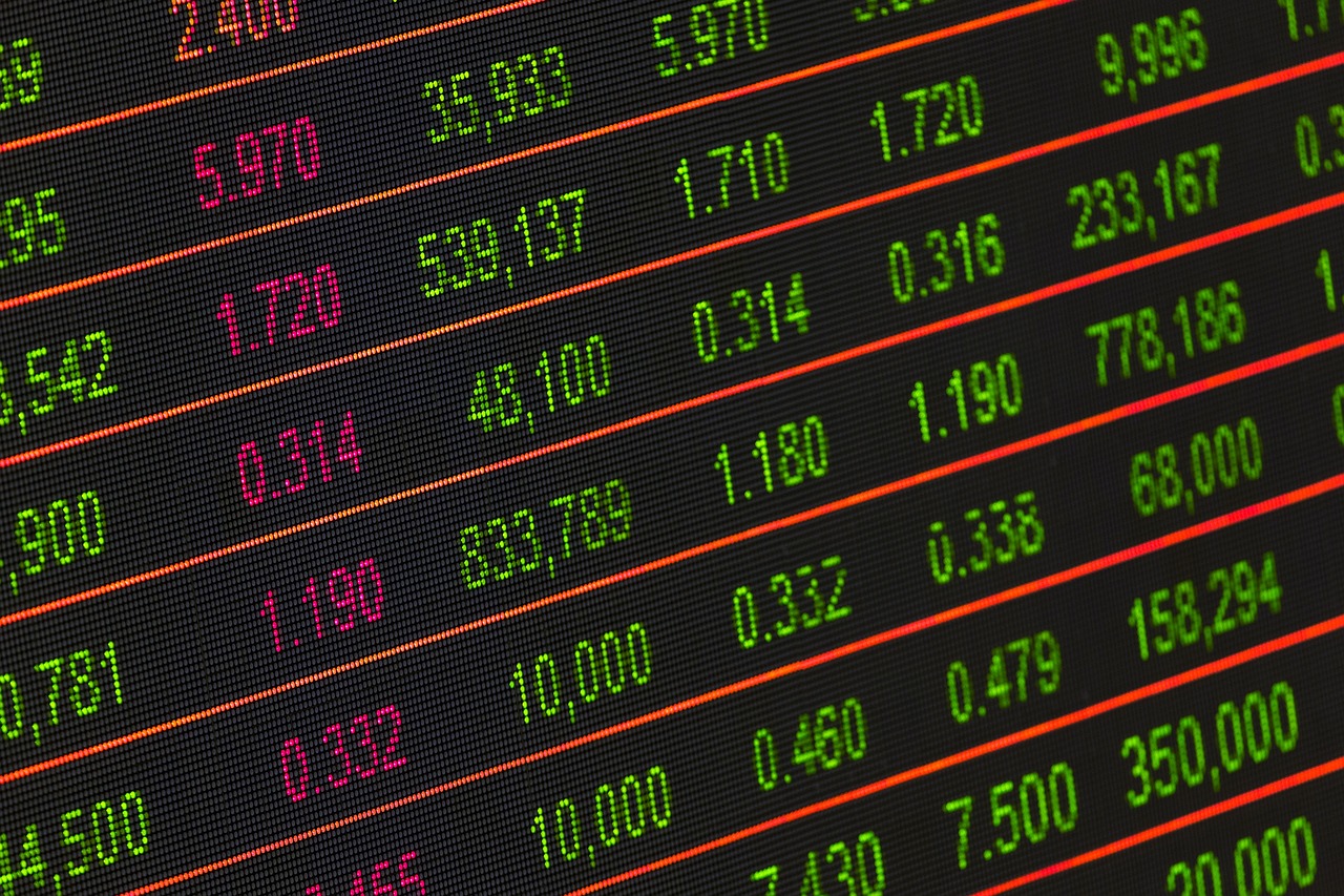 Stock market ticker by AhmadArdity via Pixabay