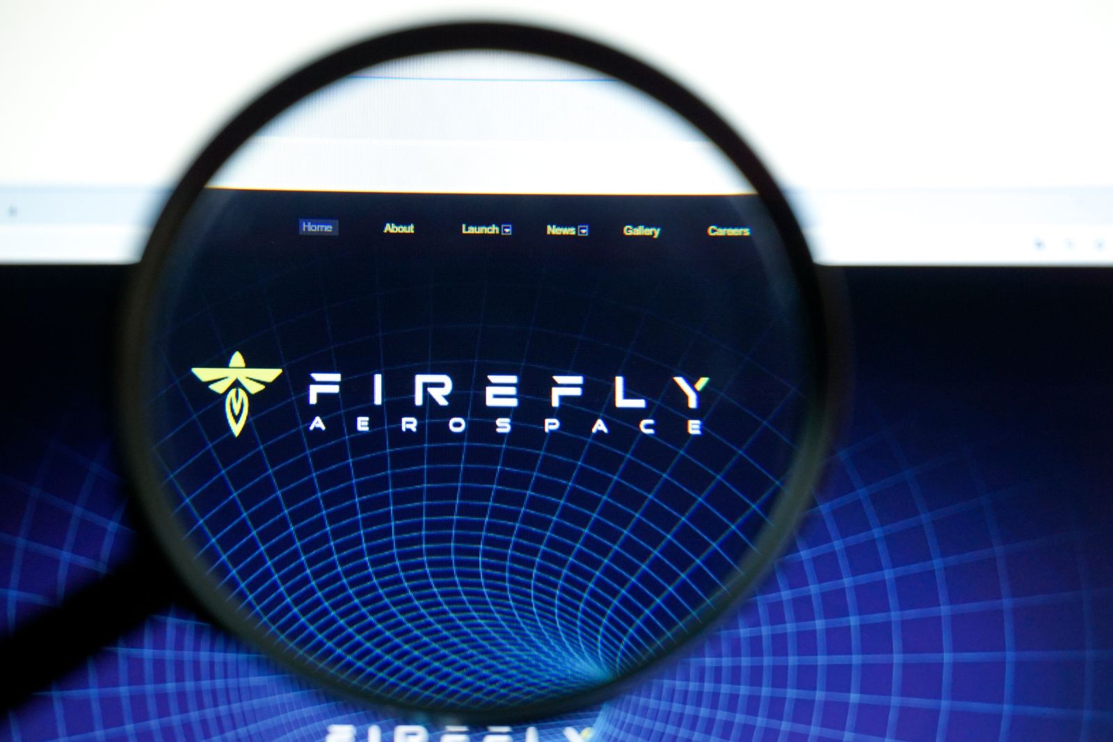 The corporate website for Firefly Aerospace by OleksandrShnuryk via Shutterstock