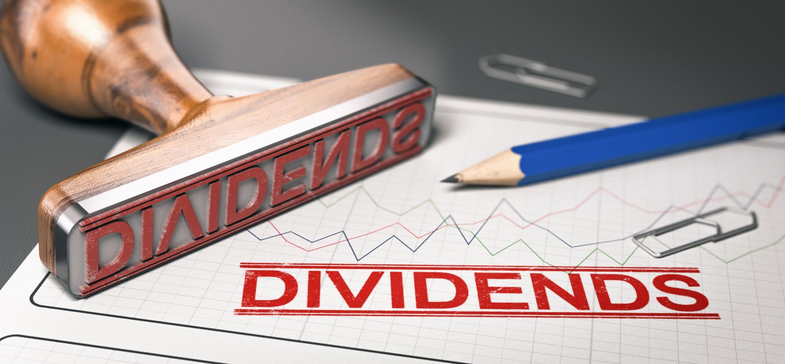 Dividends stamp by Olivier Le Moal via iStock