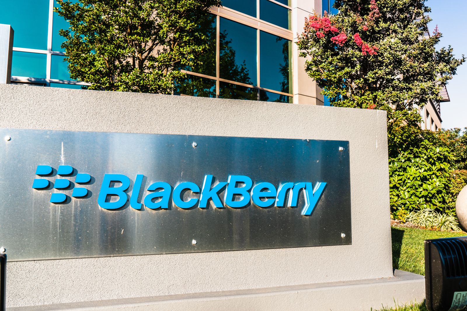 A corporate sign for BlackBerry by Sundry Photography via Adobe Stock