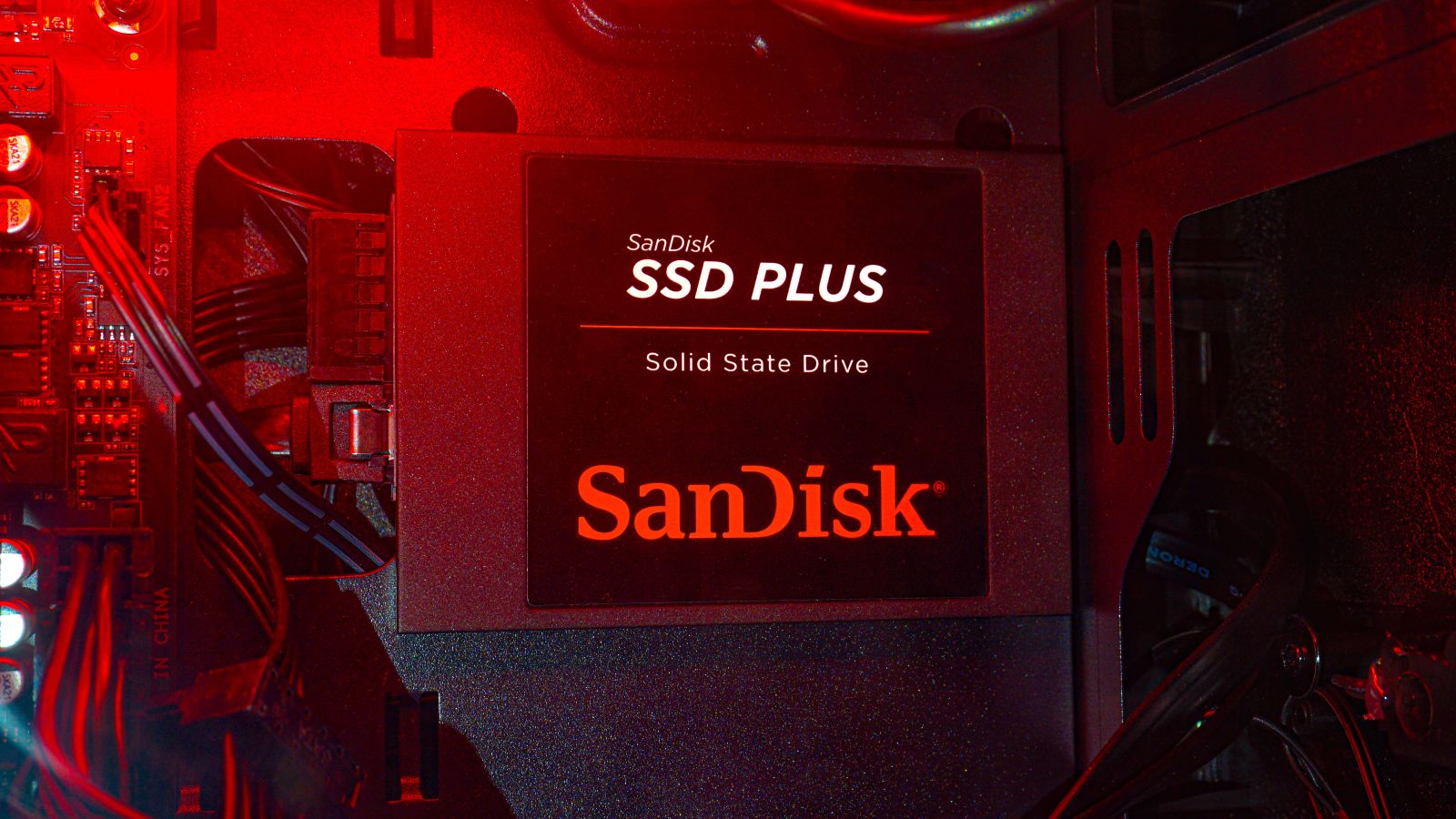 A photo of a Sandisk Solid State Drive by Top Popular Vector by Shutterstock