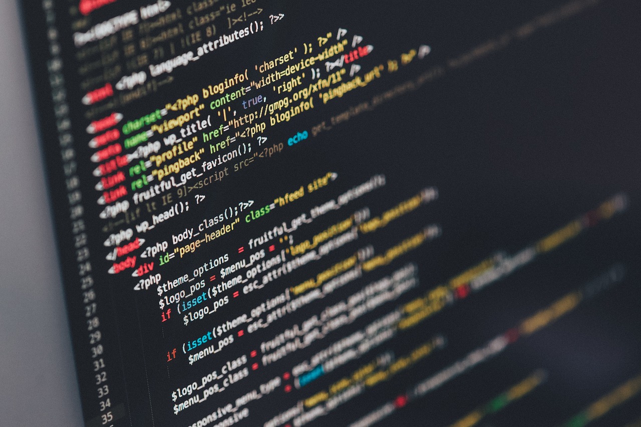 Code on computer screen java html by Pexels via Pixabay