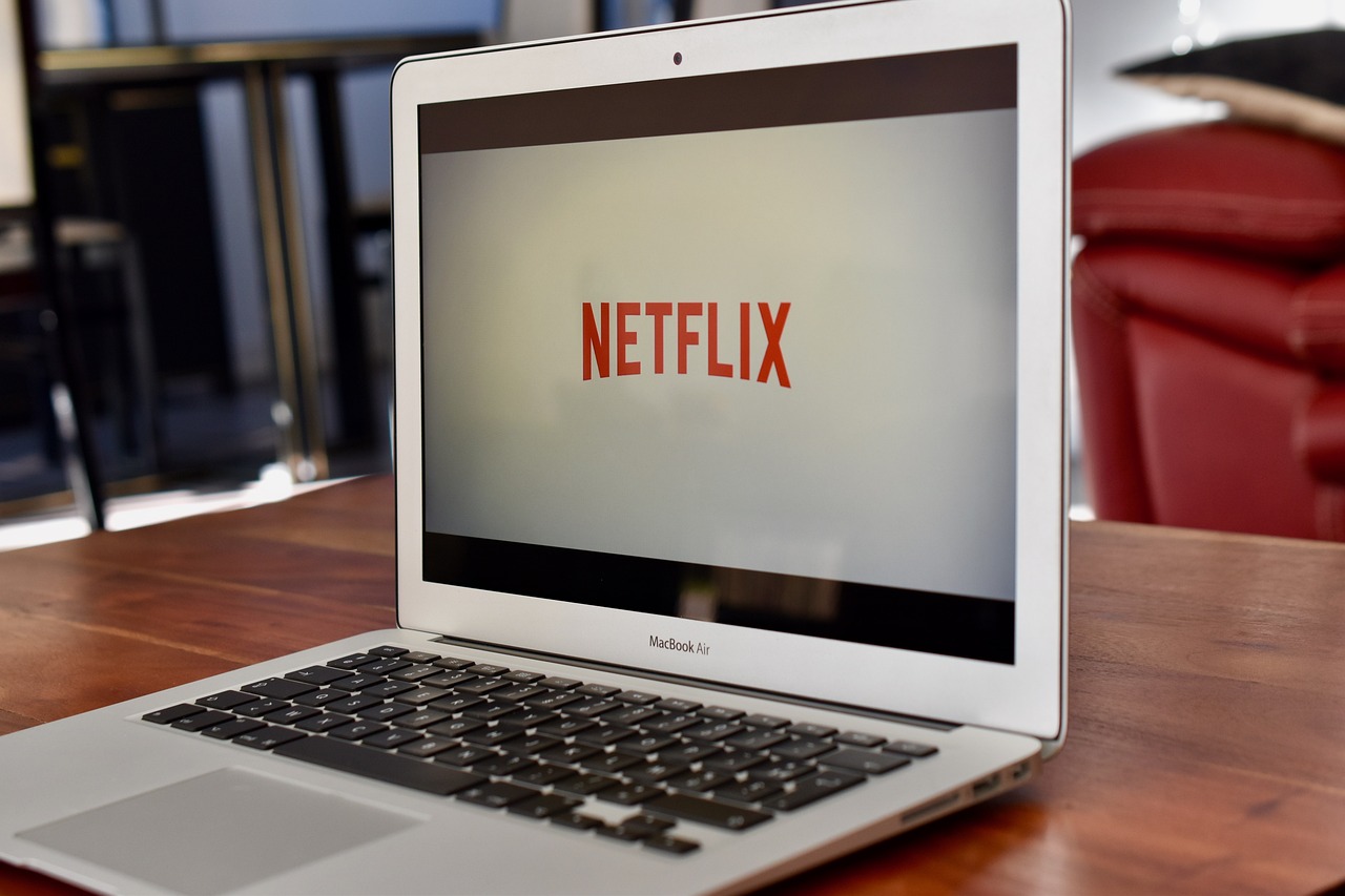 Tech (Ecommerce, Social Media, etc.) - Netflix on laptop by Jade87 via Pixabay