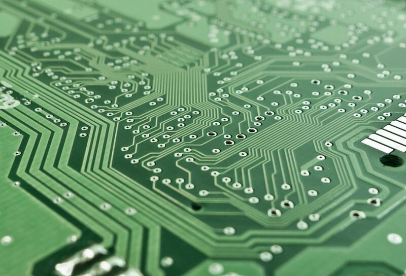 Tech (Ecommerce, Social Media, etc.) - computer board micro chip green