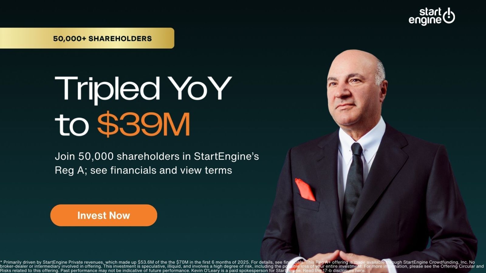 StartEngine - Tripled YoY to $39M